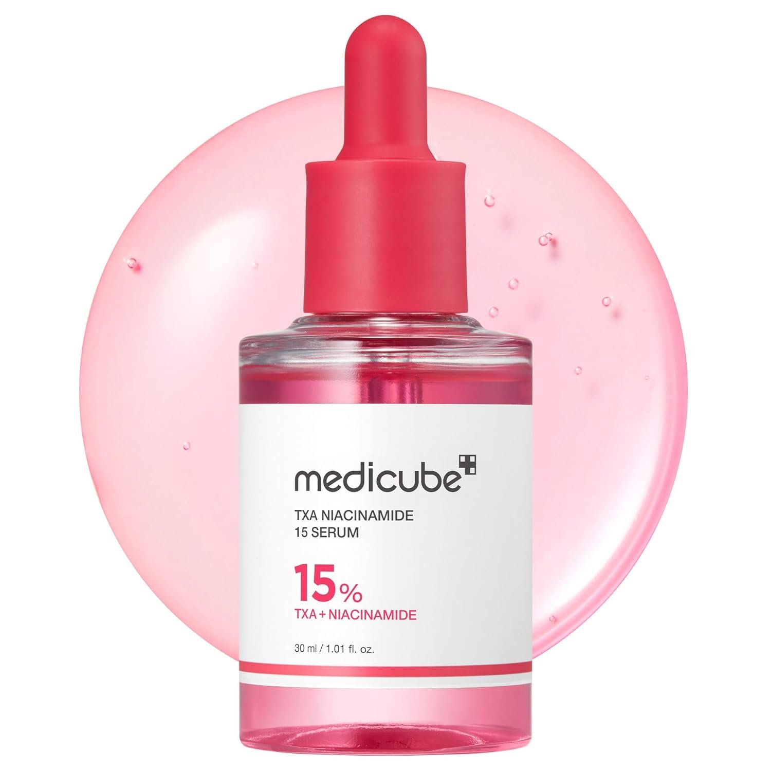 medicube TXA&Niacinamide 15% Glow Serum | Lightweight Daily Serum – For Uneven Skin Tone, Texture, and After Spot Care, High-Potency Tranexamic Acid 5%, 1.01 fl.oz