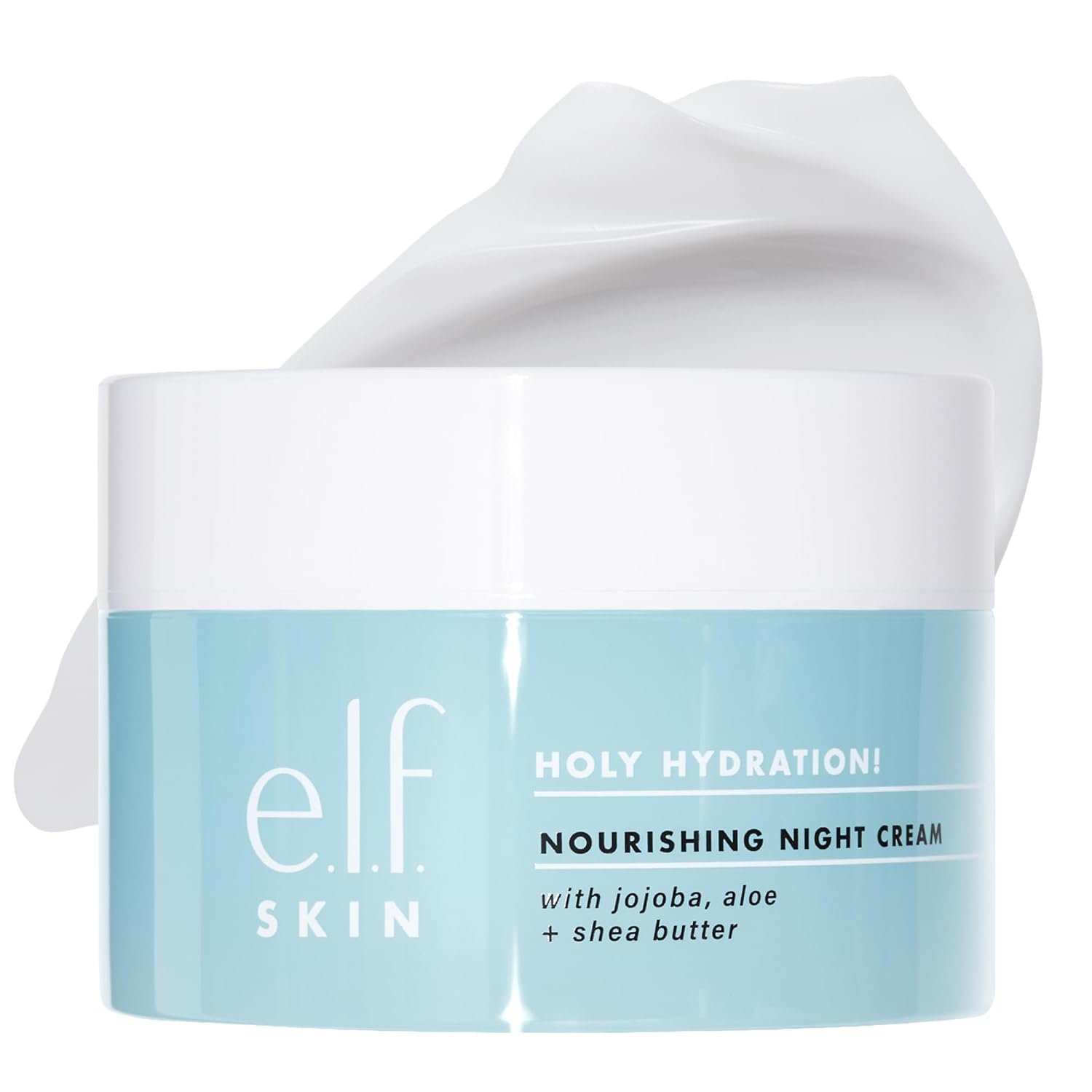 e.l.f. SKIN Holy Hydration! Nourishing Night Cream, Ultra-Hydrating Moisturizer, Infused with Shea Butter, Soothes Skin, 1.76 Oz (Packaging May Vary)