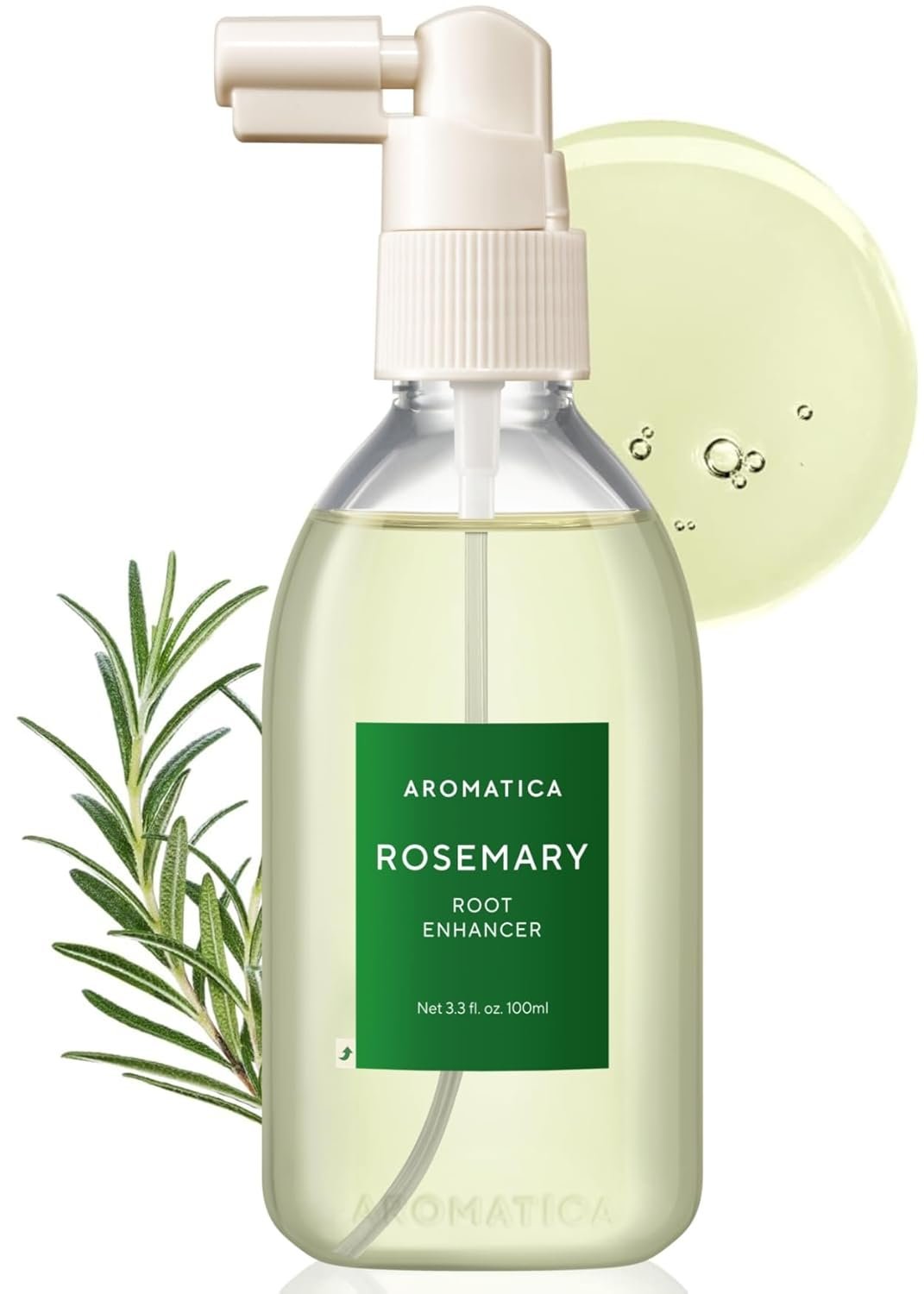 AROMATICA Root Enhancer Rosemary Water for Hair Growth spray | Rosemary hair oil & caffeine & biotin, Korean hair care for hair thinning & loss, free from silicone, paraben and sulfate