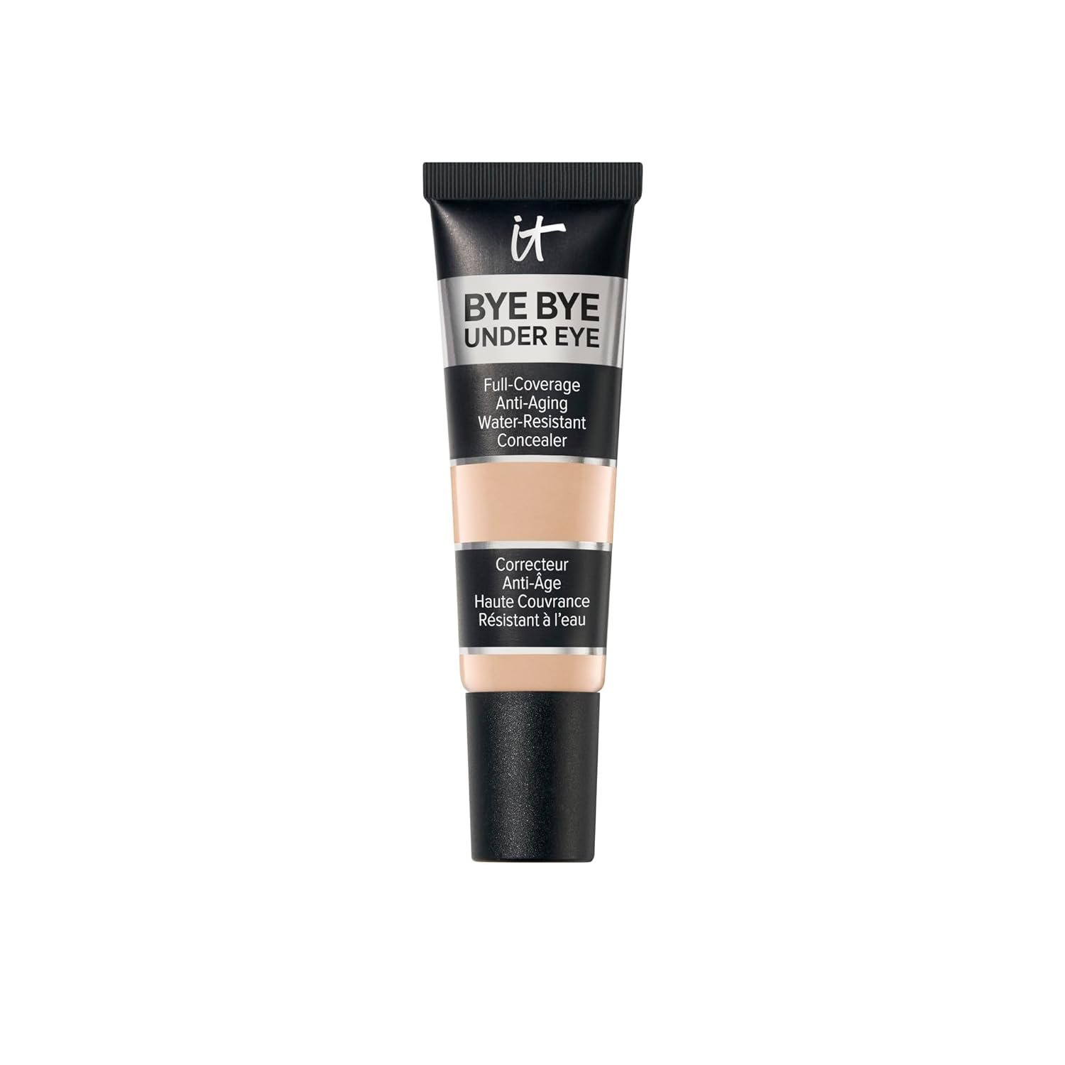 IT Cosmetics Bye Bye Under Eye Anti-Aging Full Coverage Concealer | Water-resistant Eye + Face Concealer for Dark Circles, Reduce Fine Lines, Hydrating Natural Finish, For All Skin Types