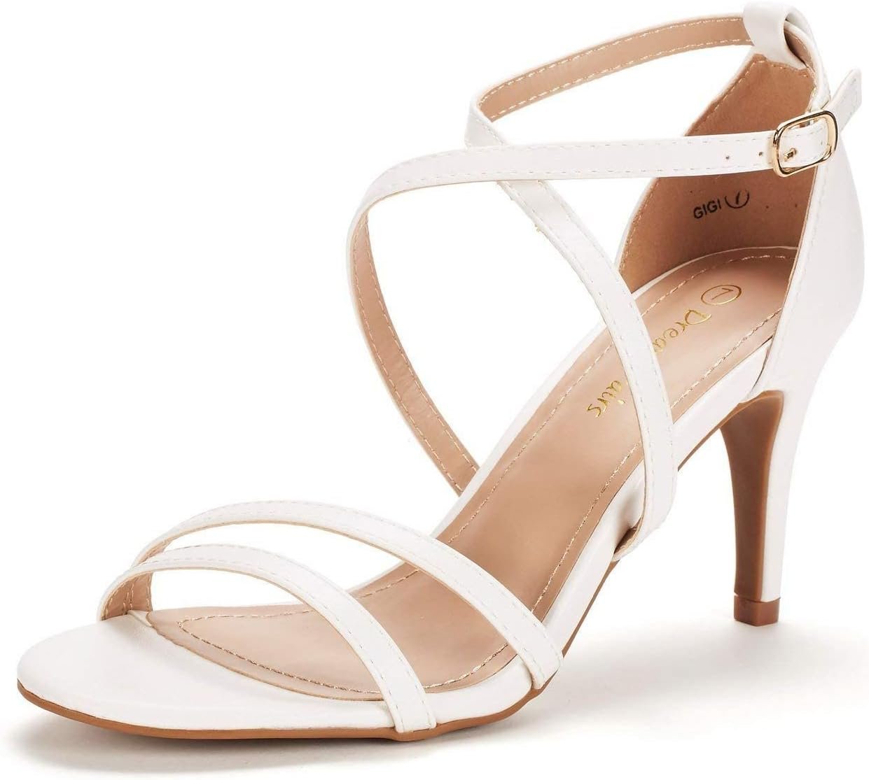 DREAM PAIRS Women’s Fashion Stilettos Open Toe Pump Heel Sandals