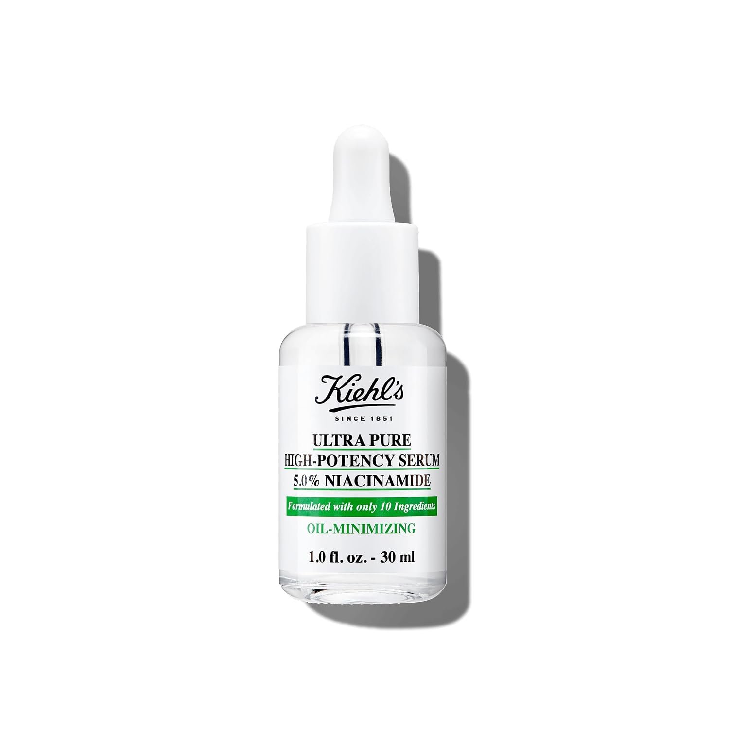 Kiehl’s – 5.0% Niacinamide Face Serum – Reduces Excess Oil – 1 fl oz | Concentrated Face Serum for Minimizing Imperfections – With 5.0% Niacinamide – For Oily Skin