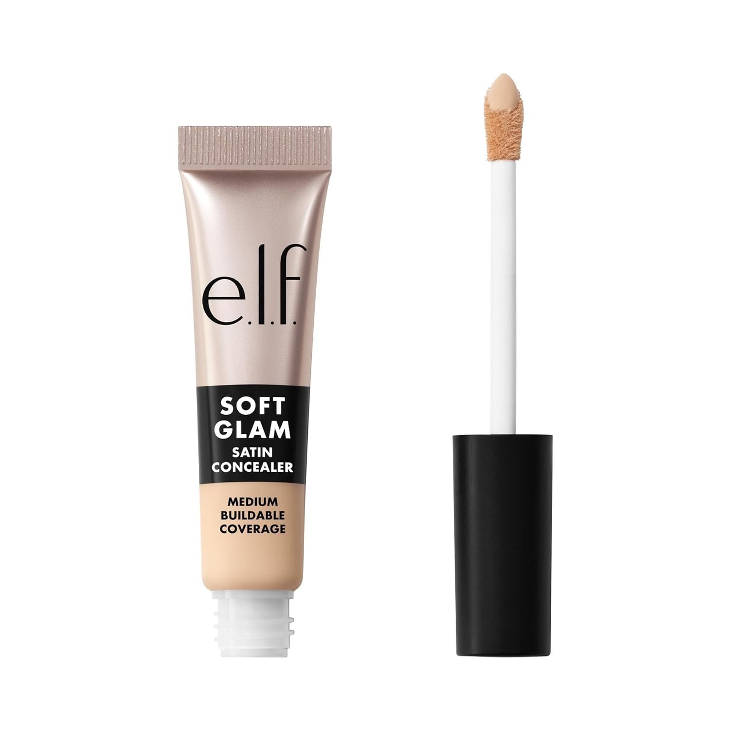 e.l.f. Soft Glam Satin Concealer, Medium Coverage For Blemishes & Under-Eye, Crease-Resistant, Long Lasting, Vegan & Cruelty-Free, 13 Fair Neutral