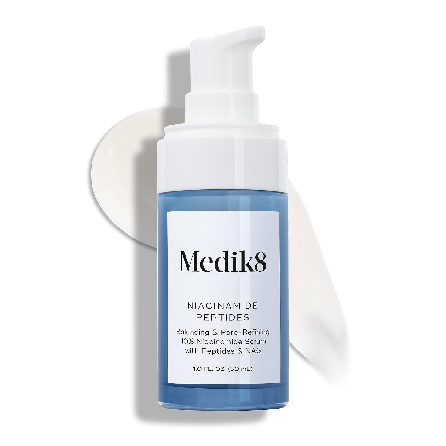 Medik8 Niacinamide Peptides – Serum for Face – Visibly Clear Skin, Smooth Texture and Reduce Pores – Hydrating Serum Balance Oil Production – 1 oz