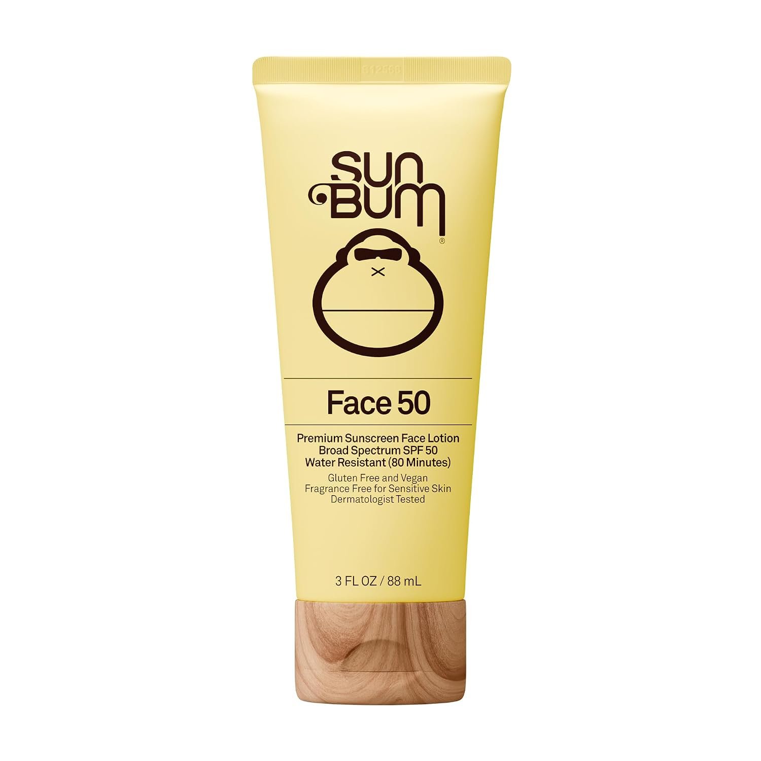 Sun Bum Original SPF 50 Sunscreen Face Lotion – Broad Spectrum Moisturizing Facial Sunscreen with Vitamin E – Travel Size – 3 oz
