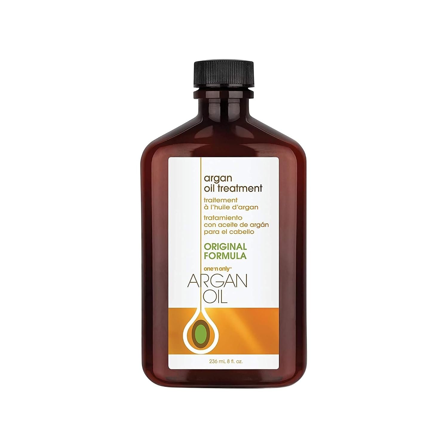 One ‘N Only Argan Oil Hair Treatment – Lightweight & Hydrating Hair Oil for Natural, Wigs & Extensions – Shine Enhancing, Heat Protectant & Frizz Control (8 oz)