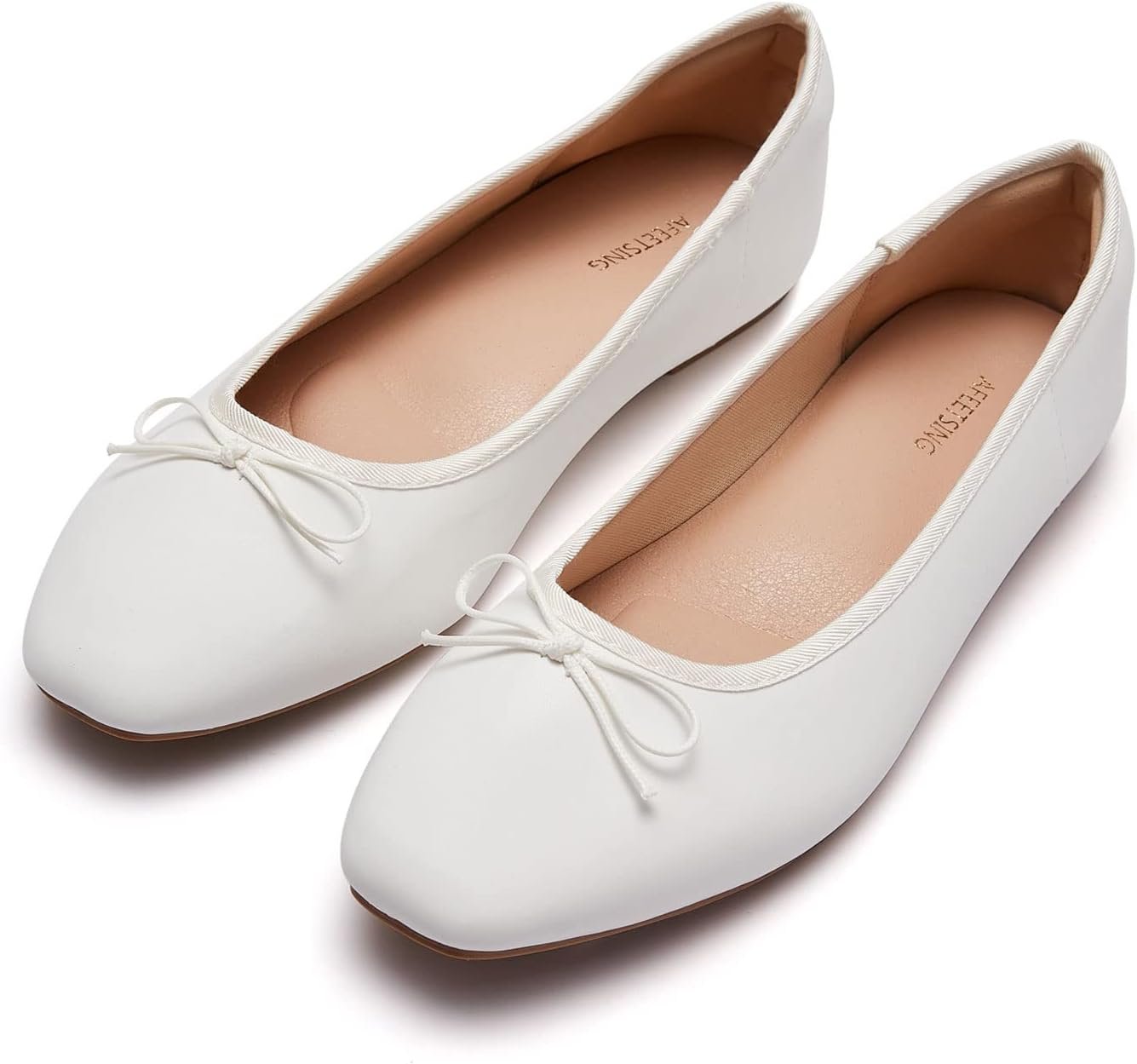 Women’s Round Toe Ballet Flats Comfortable Bow Dressy Flats Shoes for Women