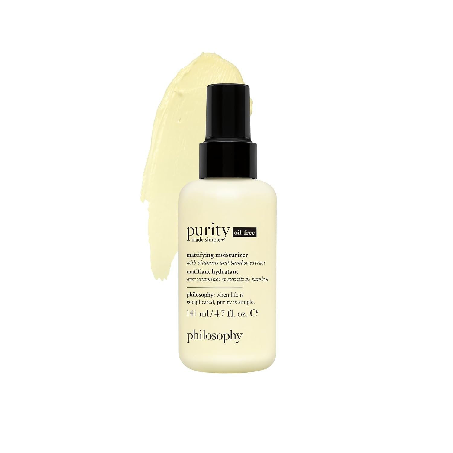 philosophy purity made simple pore face moisturizer – with vitamins C & E, green tea, meadowfoam seed oil & chia seed oil – ultra-light nourishing formula delivers 24-hour hydration