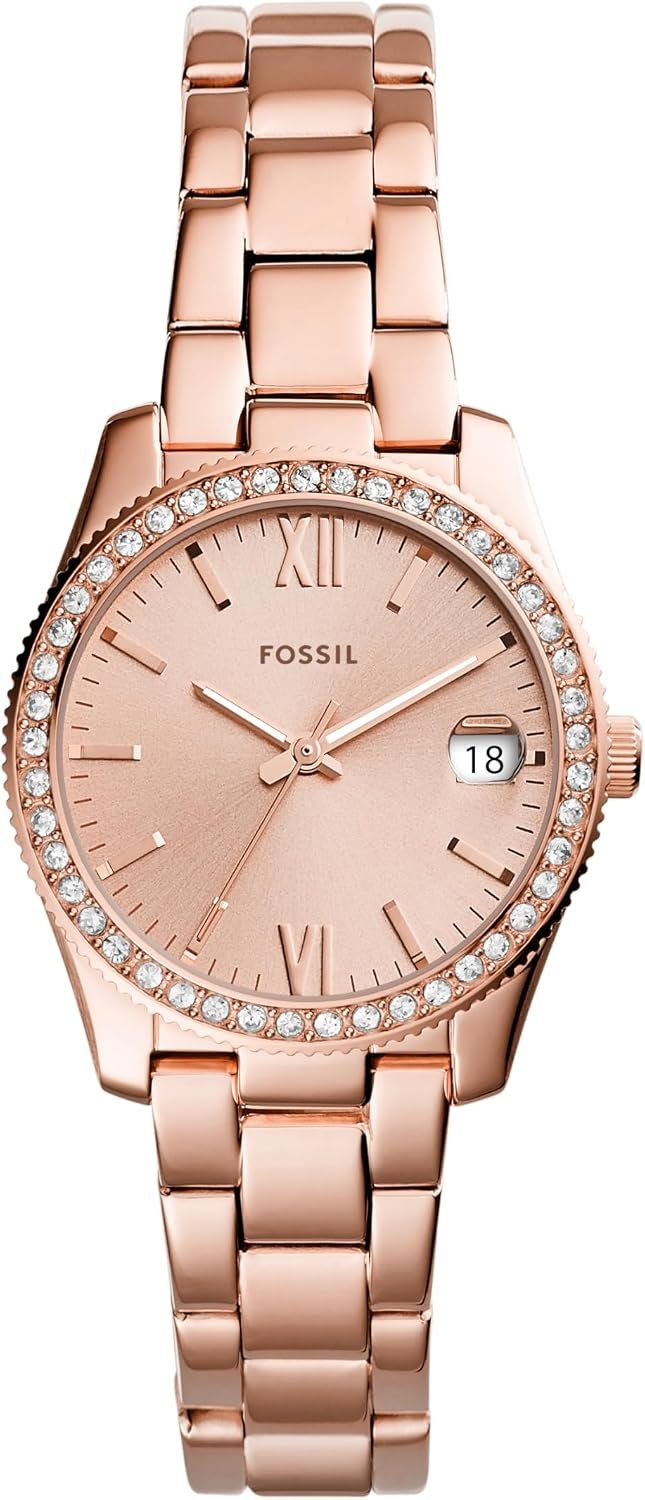 Fossil Women’s Watch, Scarlette Quartz Stainless Steel Three-Hand Watch for Women