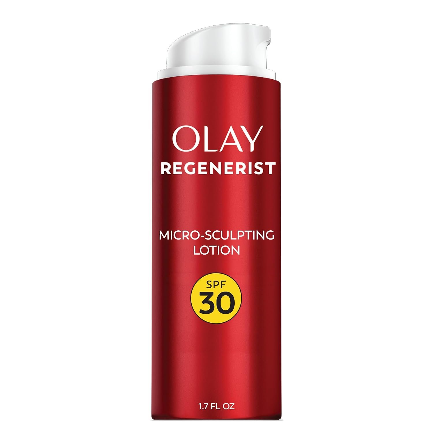 Olay Regenerist Advanced Anti-Aging Face Moisturizer Lotion for All Skin Types, Micro-Sculpting Lotion with Broad Spectrum SPF 30, Reduces Wrinkles, Firms and Plumps Skin, Dermatologist Tested, 1.7 oz