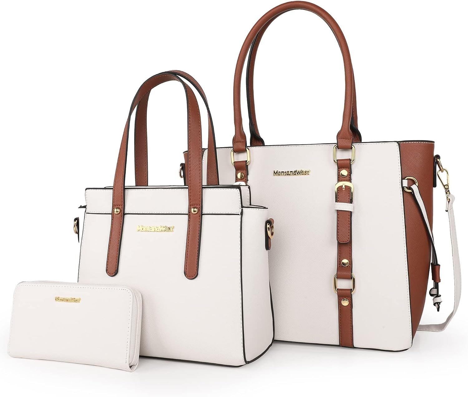 Montana West 3PCS Purses for Women Tote Bag and Wallet Set Shoulder Satchel Handbags