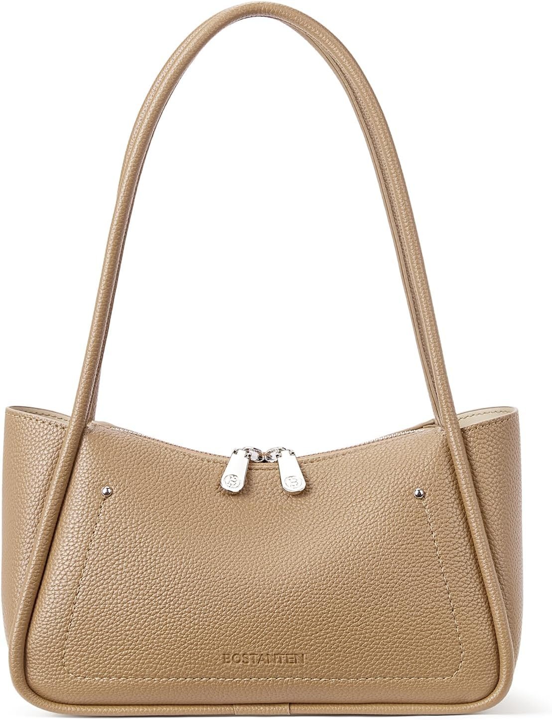 BOSTANTEN Small Hobo Bags for Women, Shoulder Bag for Women, Trendy Designer Winter Purse Vegan Leather Handbag