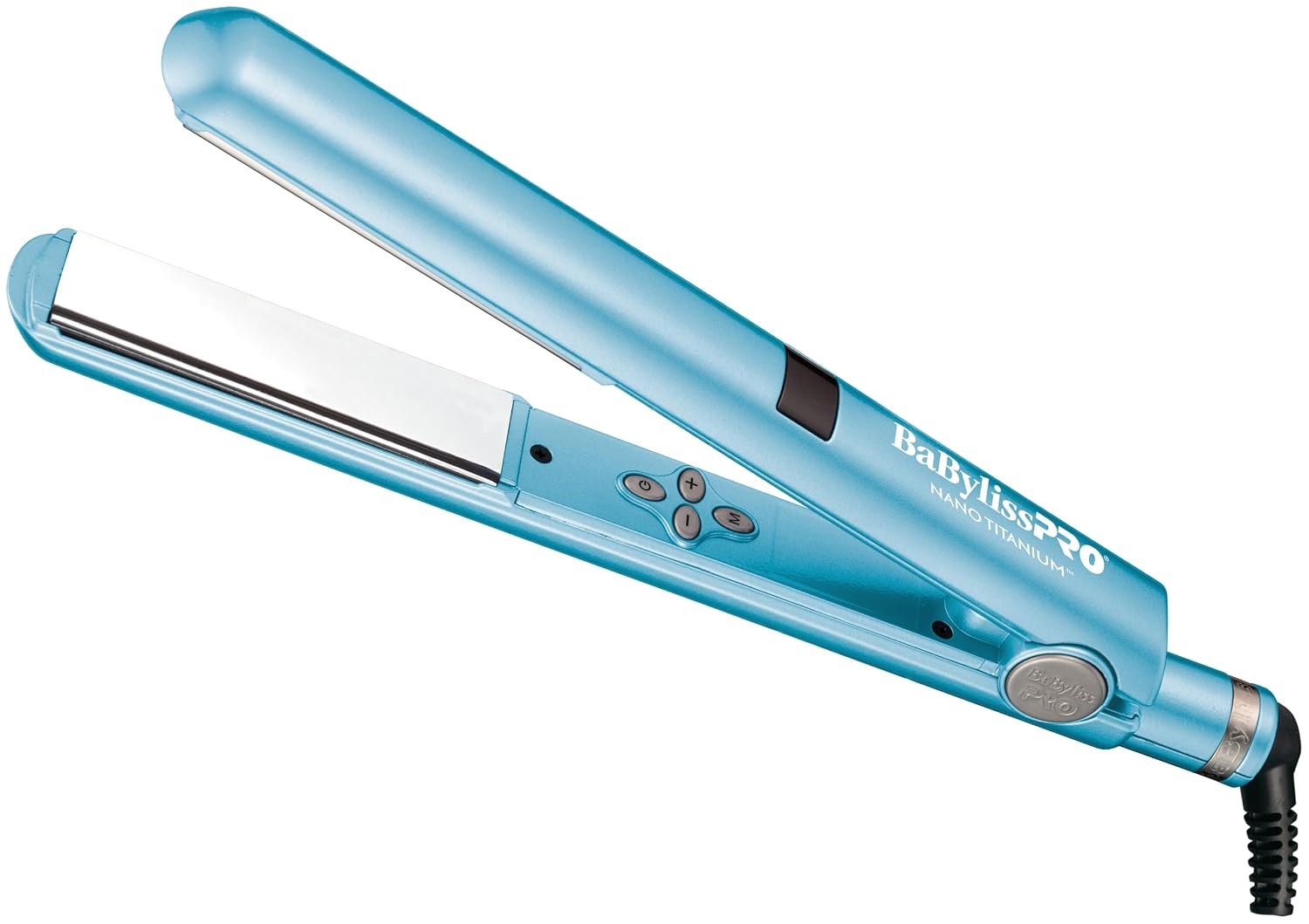 BaBylissPRO Nano Titanium Flat Iron Hair Straightener, Digital Flat Iron for Pro Salon Results, Styling Tool for All Hair Types