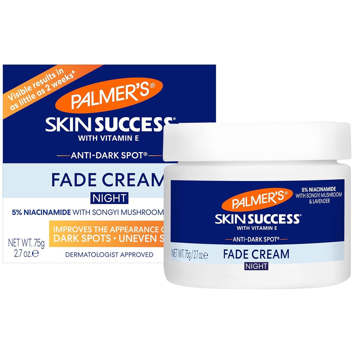 Palmer’s Skin Success Anti-Dark Spot Nighttime Fade Cream (2.7 Oz) | Dark spot corrector with Retinol & Niacinamide to help reduce dark spots, fine lines & wrinkles for a more even skin tone