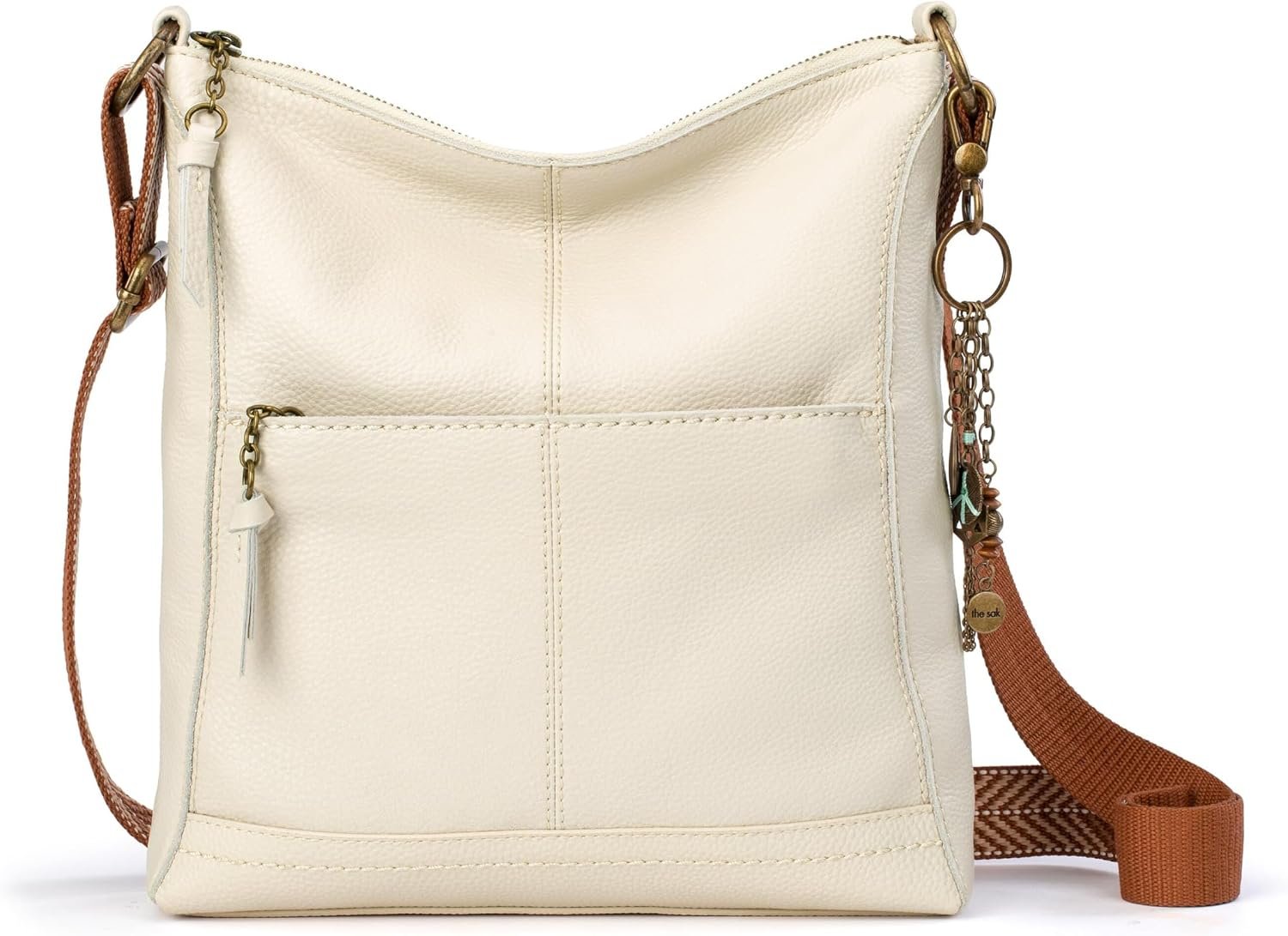 The Sak Lucia Leather Crossbody Purse – Premium Leather Women’s Handbag for Everyday & Travel – Cross Body Bag With Zipper