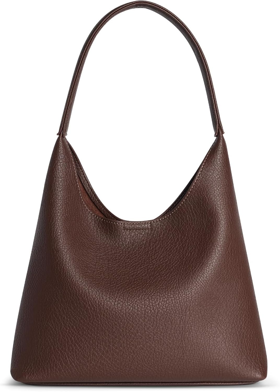 Hobo Bags for Women, Small Slouchy Hobo Purse, Soft Vegan Leather Shoulder Bag Trendy Everyday Tote Handbag, 11” (28cm)