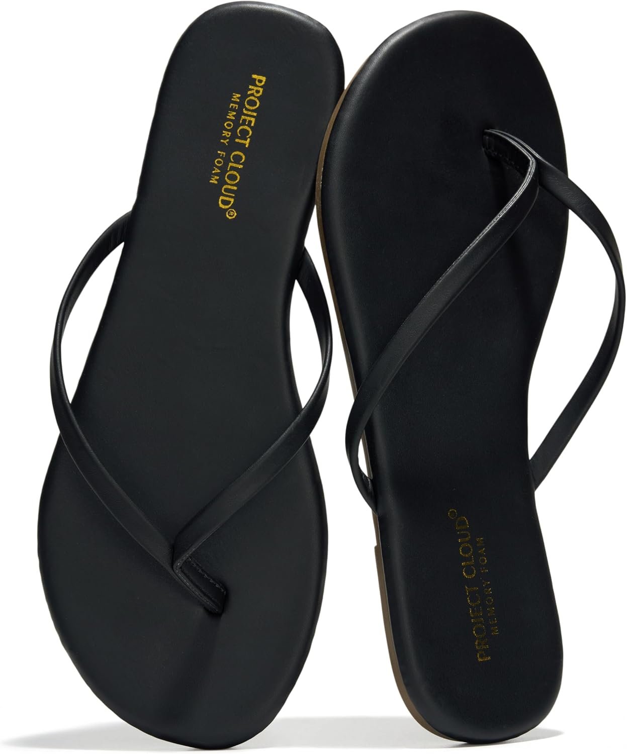 Project Cloud Flip Flops for Women Memory Foam Flats Sandals (Foundations) | Lightweight; Memory Foam Insole; Durable Non-Slip Sole; Beach Essentials; Womens Flat Sandals for Everyday Comfort Daily Wear