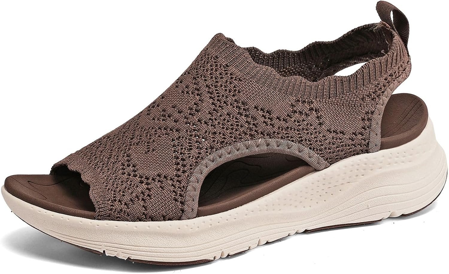 Womens Orthopedic Walking Sandals Arch Support Comfort Slip-On Sport Sandals Open-Toe Athletic Sandals for Plantar Fasciitis Summer Beach Casual
