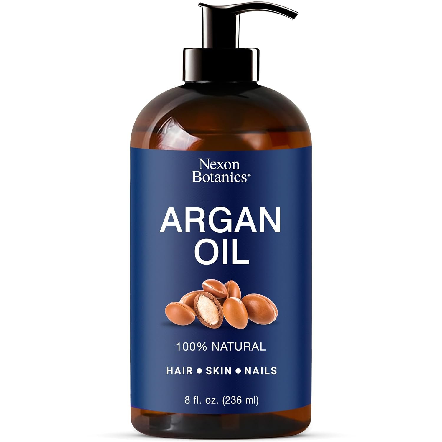Argan Oil for Hair Growth 8 fl oz – 100% Natural Moroccan Argan oil for Face, Body, Skin and Nails – Aceite de Argan | 100% Natural Moroccan Argan oil for Face, Body, Skin & Nails – Aceite de Argan – Nexon Botanics