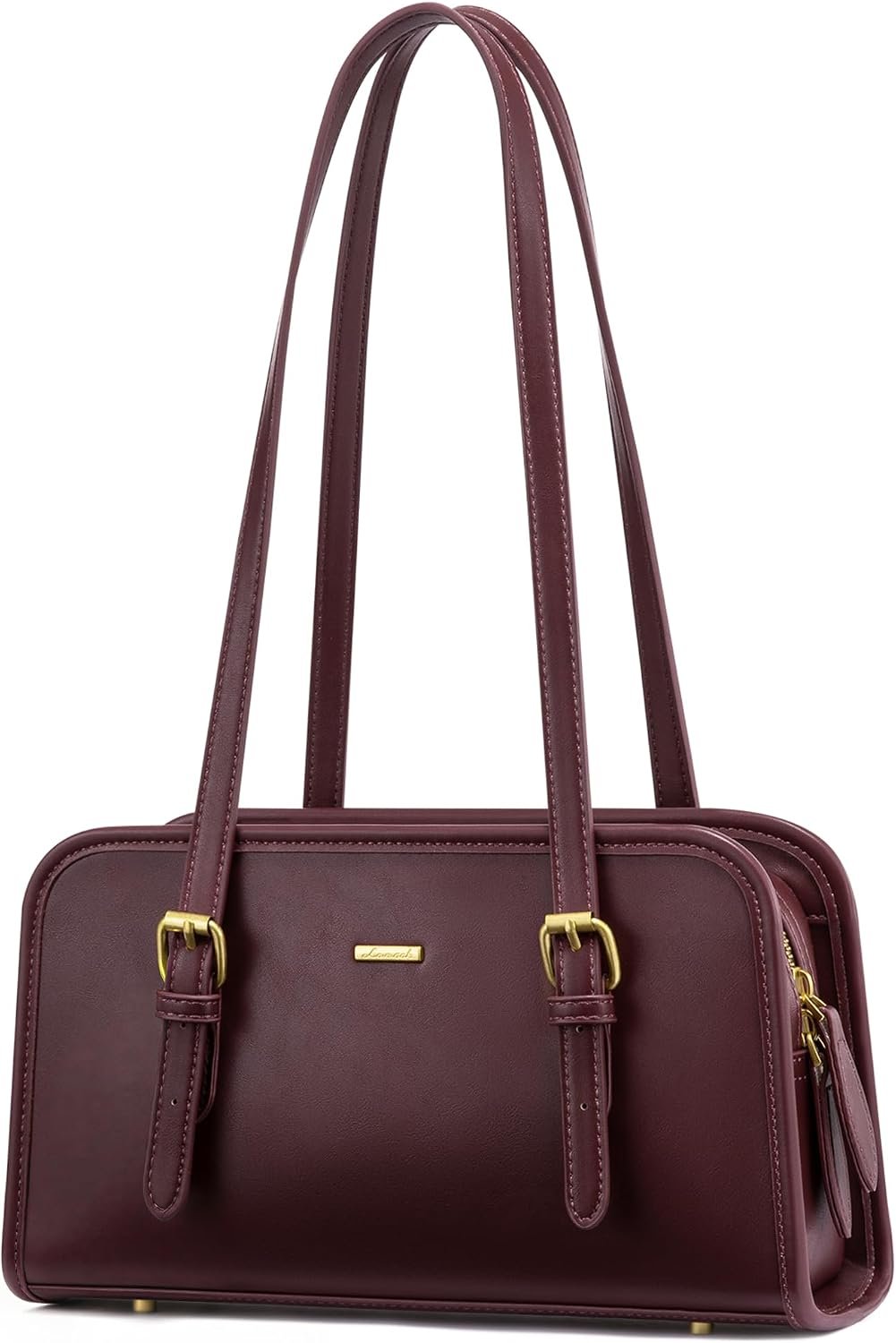 LOVEVOOK Swing Zip Shoulder Bag, Small Purses for Women Trendy Handbags, Mini Vintage Hobo Clutch Leather Tote