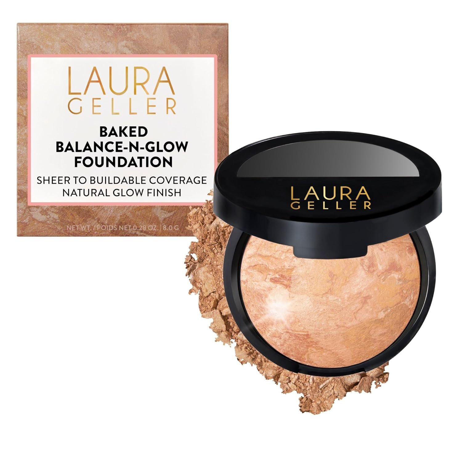 LAURA GELLER Baked Balance-N-Glow Illuminating Powder Foundation – Light