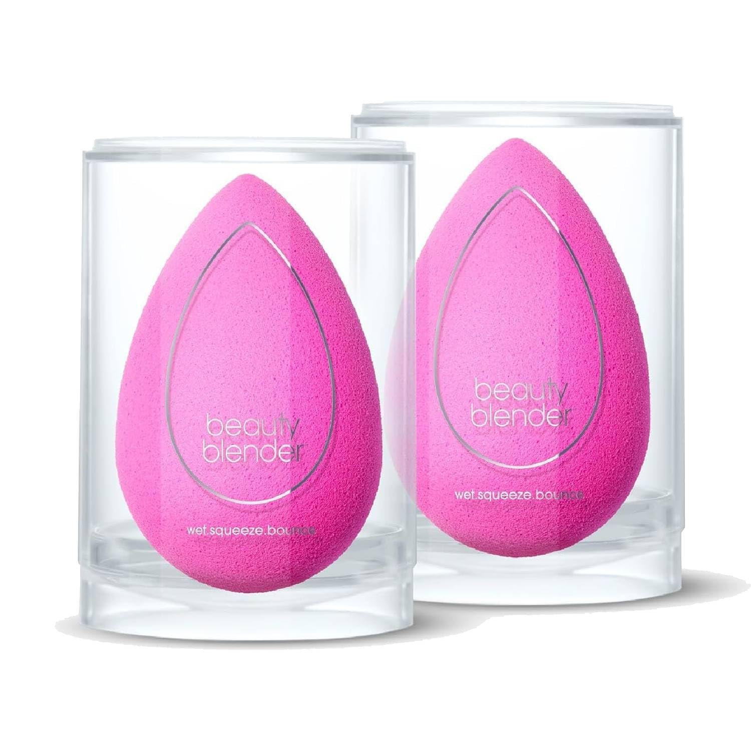 Beautyblender Original Pink Makeup Sponges | Super-Soft Blending Foam for Foundations, Powders & Creams | Reusable & Washable, Vegan & Cruelty Free, Streak-Free Finish – Pack of 2
