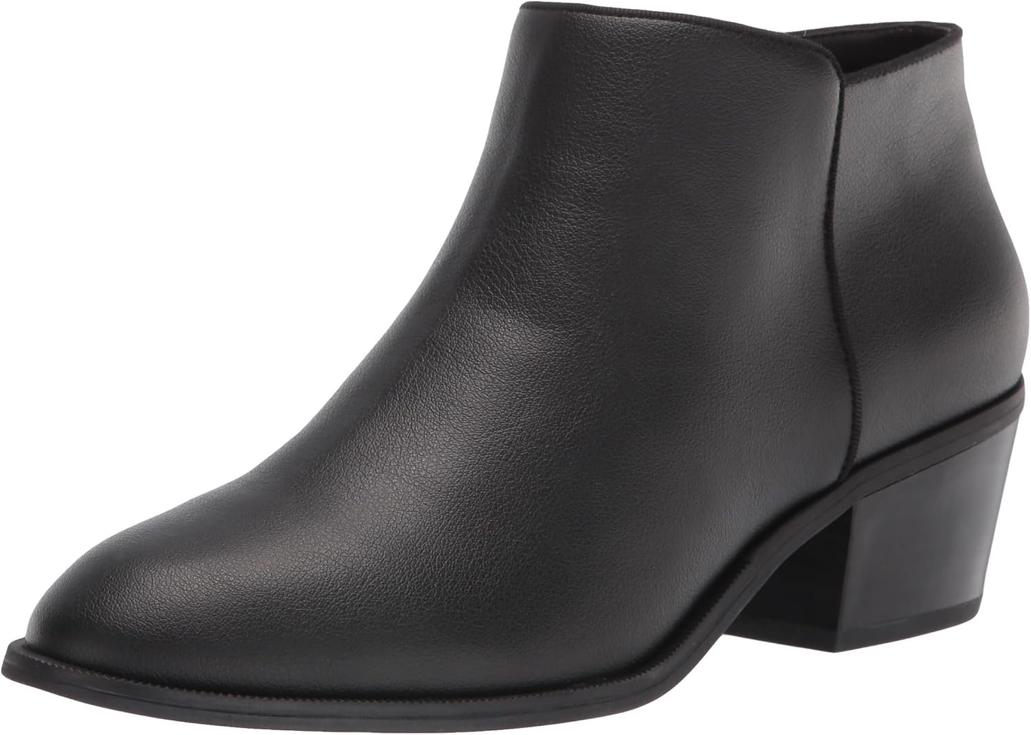 Amazon Essentials Women’s Low Heel Ankle Boots with Side Zipper, Stacked Block Heel