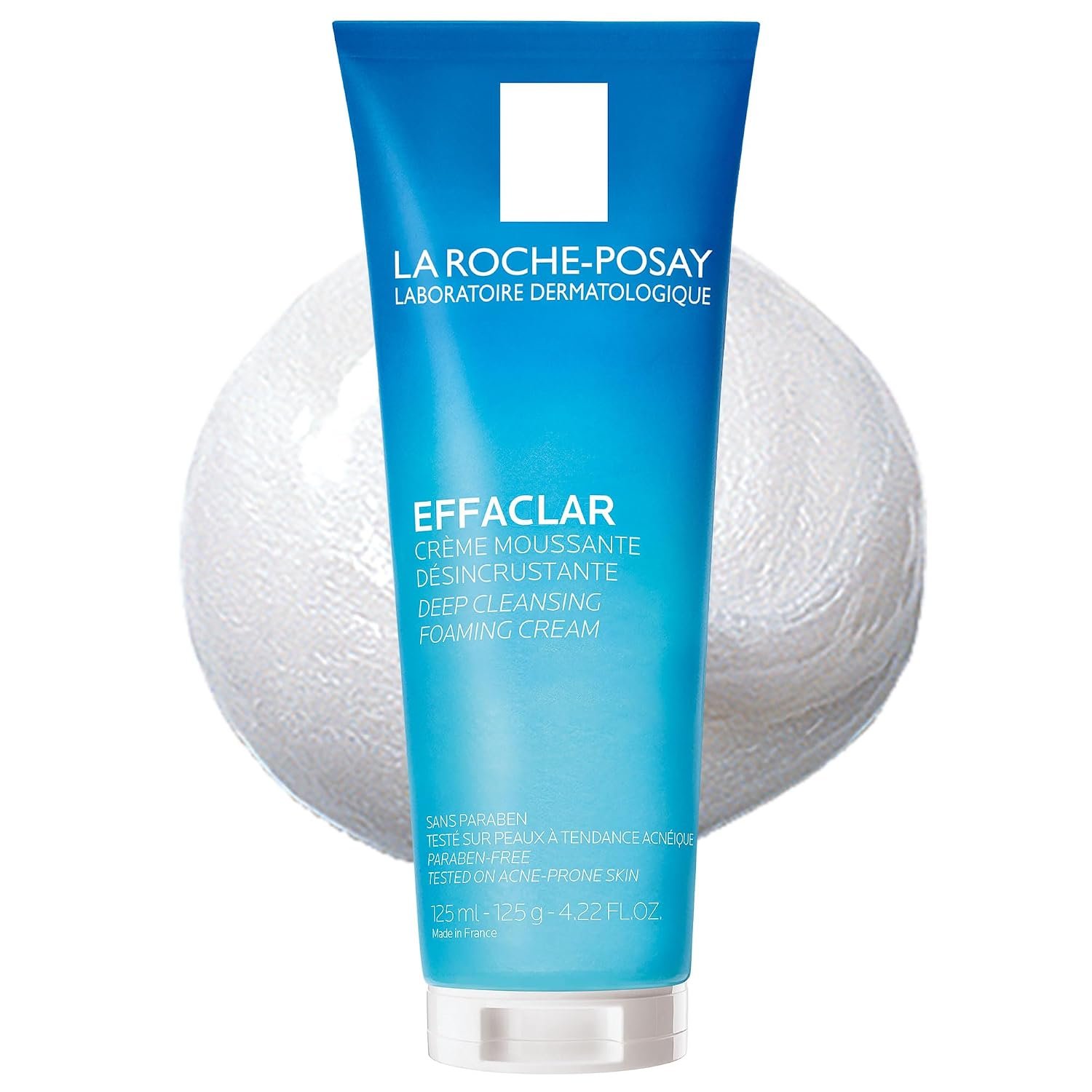 La Roche-Posay Effaclar Foaming Facial Cleanser for Oily Skin, 13.52oz | Daily face wash cream cleanser with salicylic acid & glycerin. For acne prone skin that helps minimize the look of pores.