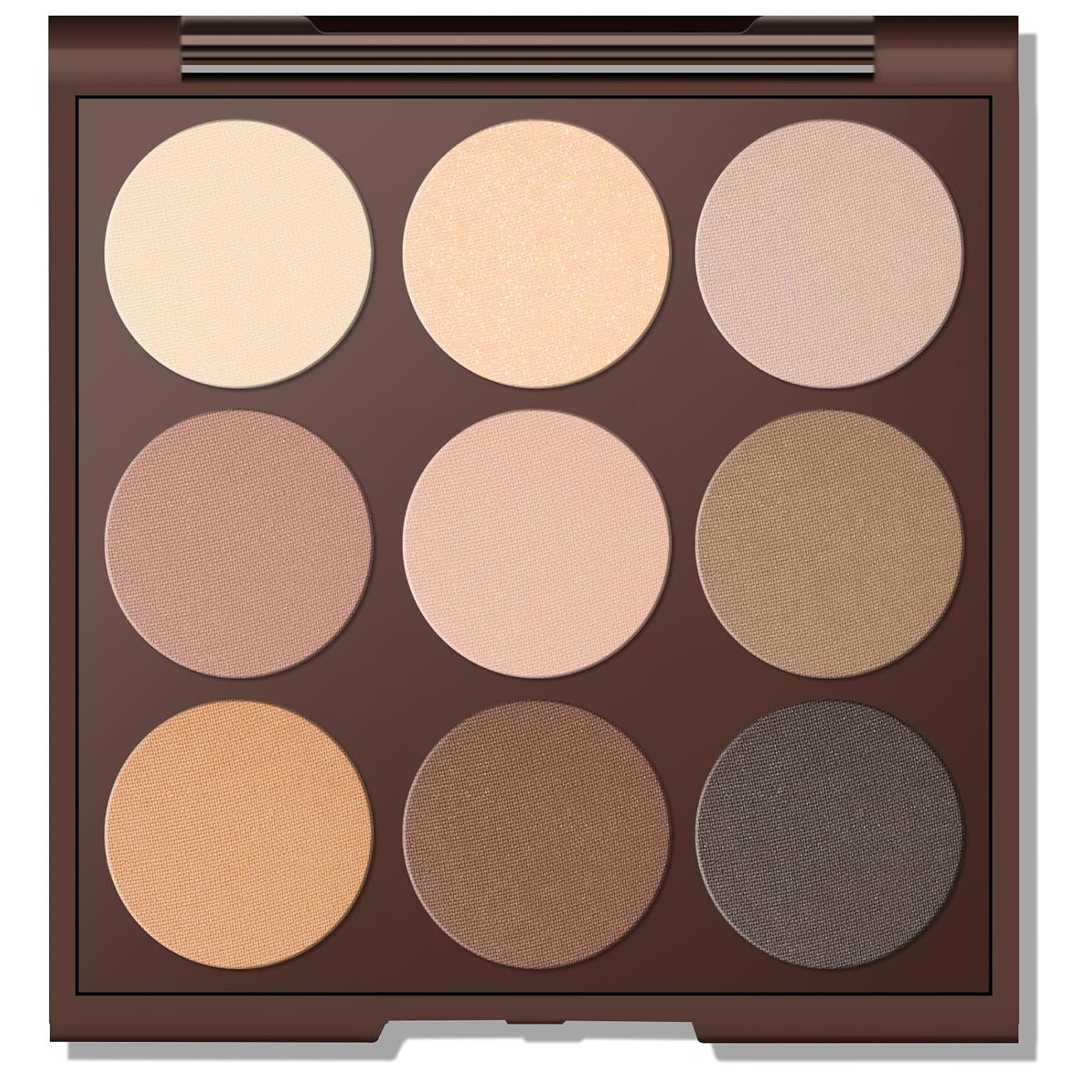 MYSTER ROSEY Neutral Eyeshadow Palette, Nude Eyeshadow Palette, Matte Eye Shadow Makeup Palette with Mirror, Long-Lasting Wear, Vegan, Cruelty-Free – 0.5oz (Nude Matte)
