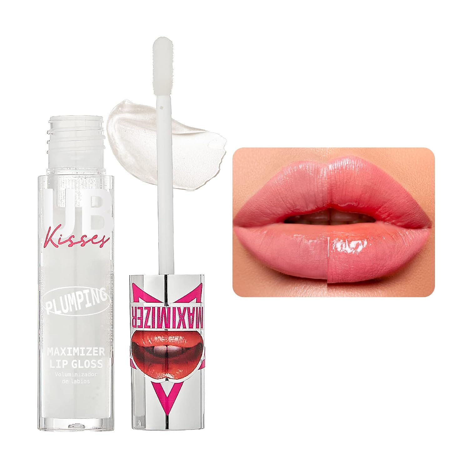 Ruby Kisses Hyaluronic Lip Gloss, High-Shine Volumizing Plumping Hydrating