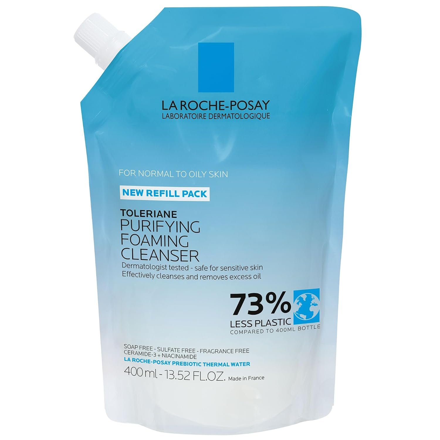 La Roche-Posay Toleriane Purifying Foaming Facial Cleanser, Oil Free Face Wash for Women & Men with Niacinamide + Ceramides, Pore Cleanser Safe For Sensitive Skin, Won’t Dry Out Skin, Soap Free