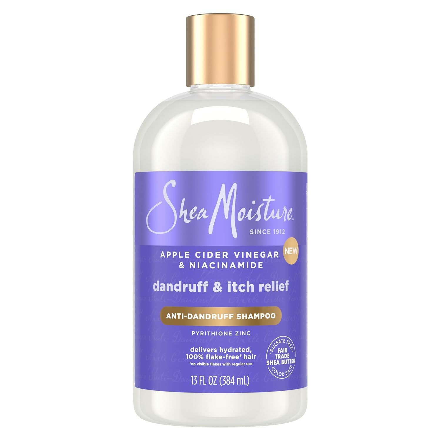 SheaMoisture Anti-Dandruff Shampoo Apple Cider Vinegar & Salicylic Acid For Removing Buildup System For A Healthier Scalp 13 Oz