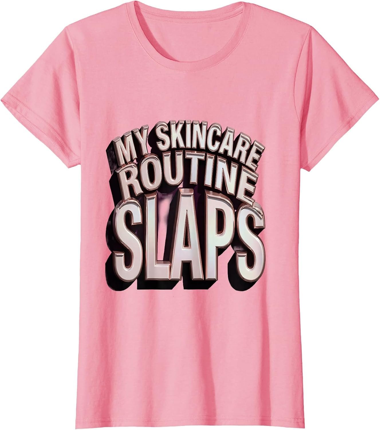 My Skincare Routine Slaps K-Beauty Glow Design T-Shirt
