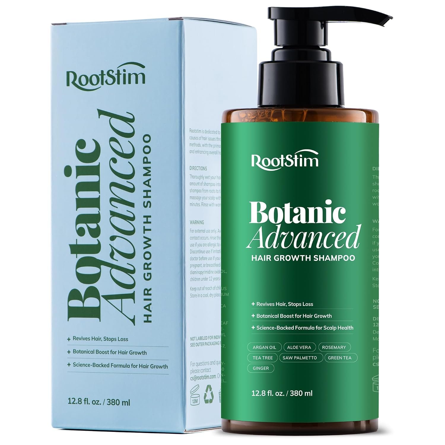 Hair Growth Shampoo with Rosemary and Biotin – Hair Thickening & Hair Loss Shampoo for Men and Women, Sulfate & Paraben-Free Scalp Care for All Hair Types(12.8 Fl Oz)