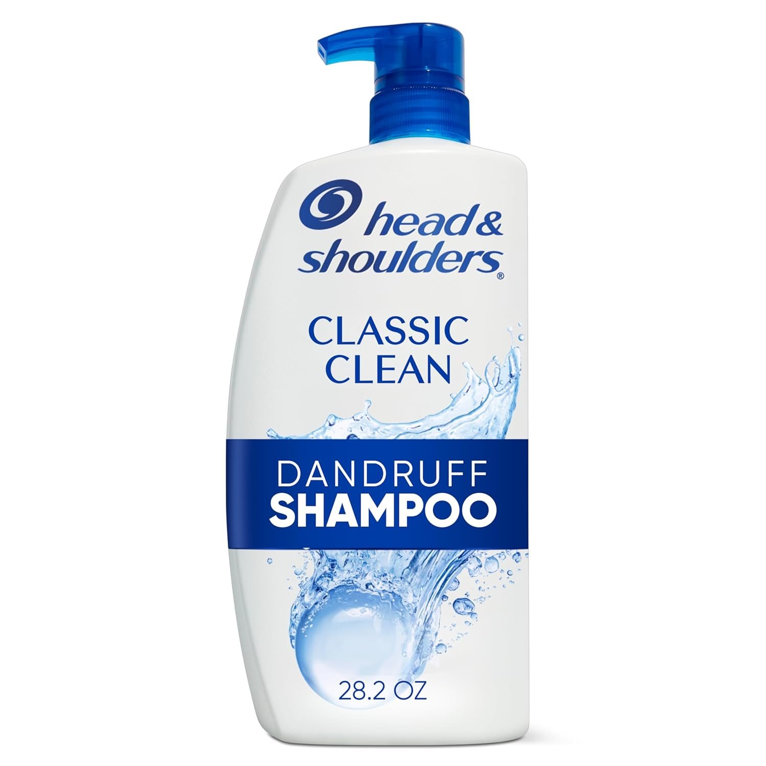 Head & Shoulders Classic Clean Anti-Dandruff Shampoo, 72-Hour Dandruff Protection, 1% Pyrithione Zinc, 28.2 fl oz