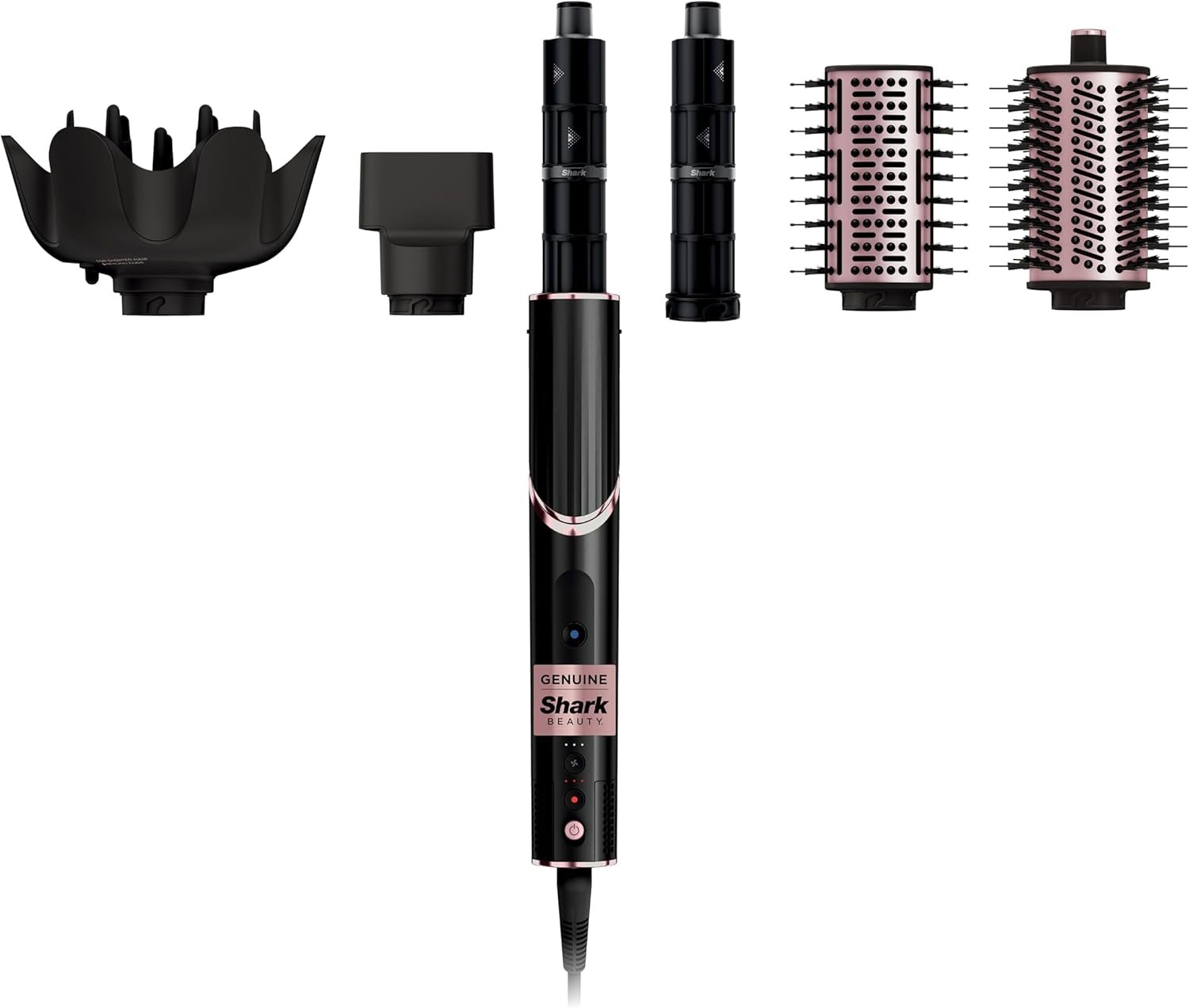 Shark FlexStyle, Air Multi-Styler & Drying System, Coanda Black, HD440BK | No Heat Damage, One Twist between Dryer & Styler, 4 Heat/3 Airflow Settings, Cool Shot