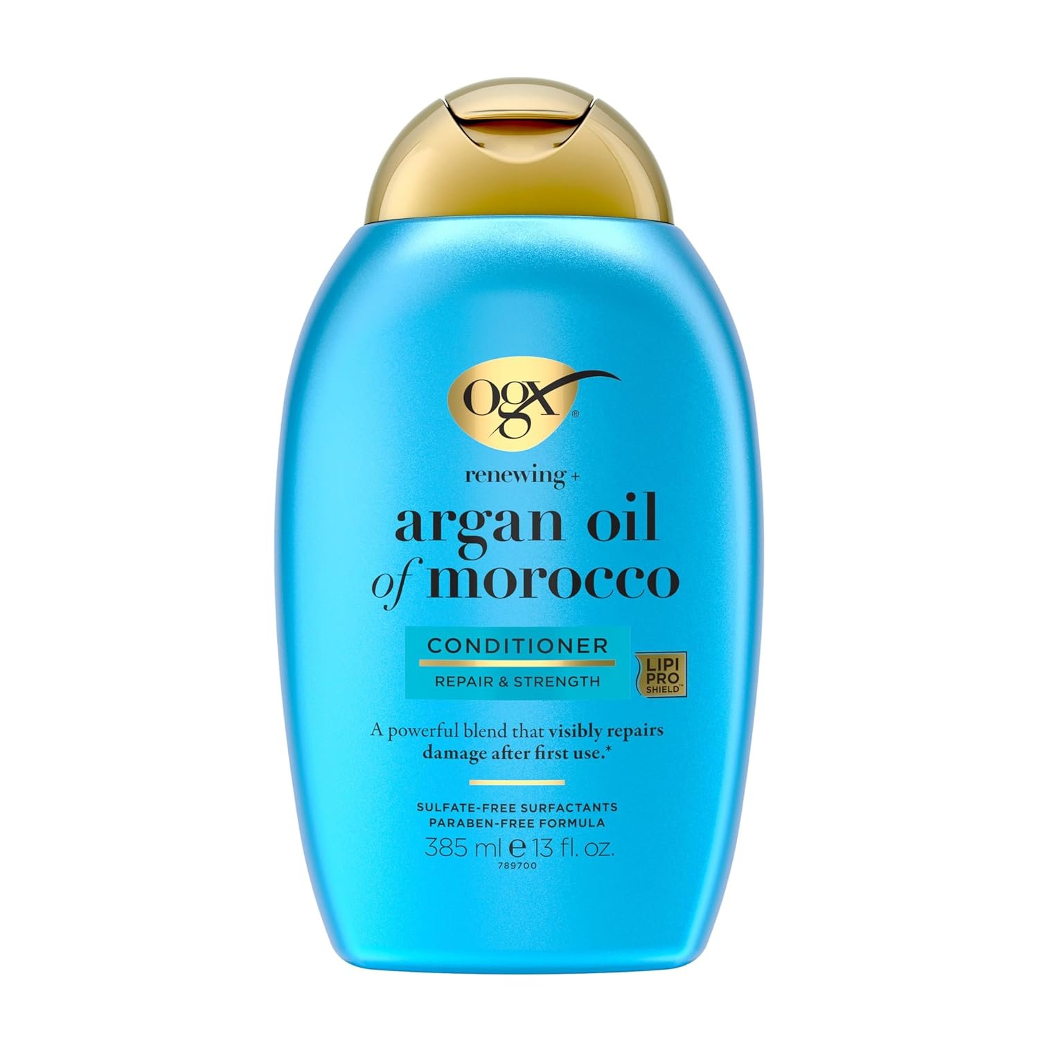 OGX Renewing + Argan Oil of Morocco Conditioner, Repair Conditioner & Argan Oil Helps Strengthen & Repair Dry, Damaged Hair, Paraben-Free, Sulfate-Free Surfactants, 13 fl. oz
