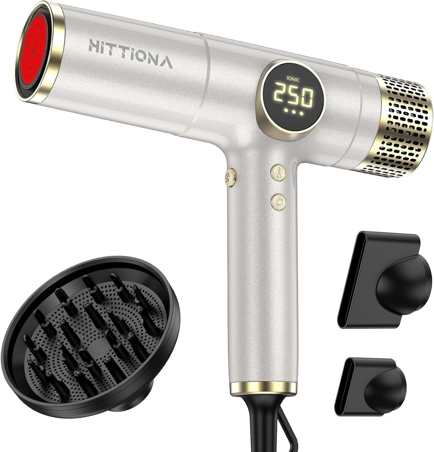 Infrared Ionic Hair Dryer Dual Voltage Travel Hair Dryer 2000W Fast Drying Lightweight Low Noise Diffuser – Professional Blow Dryer No Heat Damage for Curly Hair Women Europe Travel | Travel Hair Dryer Fast Drying, Lightweight Low Noise Blow Dryer with Diffuser, No Heat Damage Hair Dryer for Women Europe