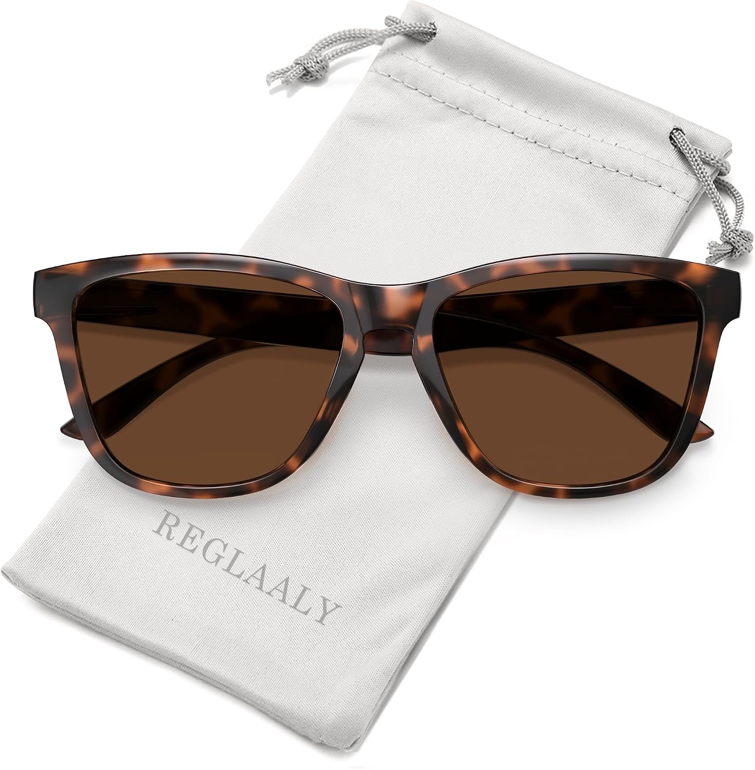 Polarized Retro Trendy Sunglasses Womens Mens UV Protection Shades | Classic Designer Cute Lightweight Sun Glasses for Women Men for Daily Outdoor Beach Essentials