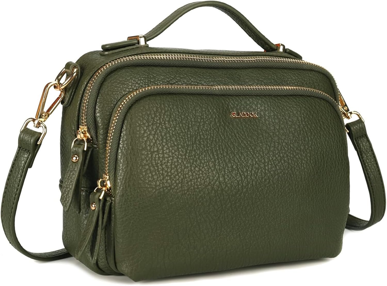 Crossbody Bag with Top Handle, Convertible Satchel Purse for Women | Soft vegan leather; multi pockets; fits A5,iPad mini,long wallet; lightweight organizer for work, travel and weekends