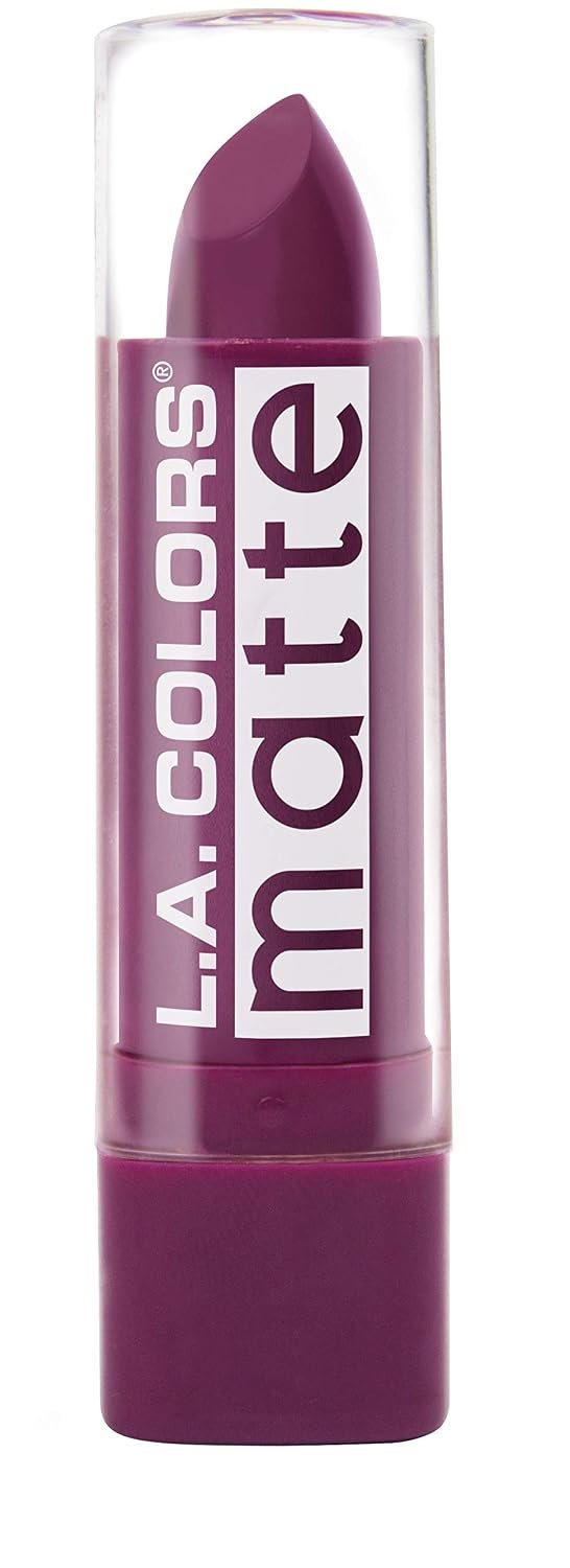 L.A. COLORS Matte Lip Color, Stay Put Plum CML513