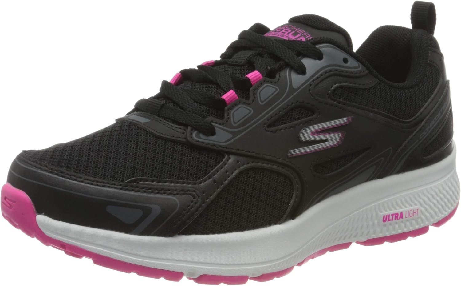 Skechers Women’s Go Run Consistent Sneaker | Air-Cooled Goga Mat Insole, Ultra Light Cushioning, M-Strike Technology, Leather and Mesh Upper