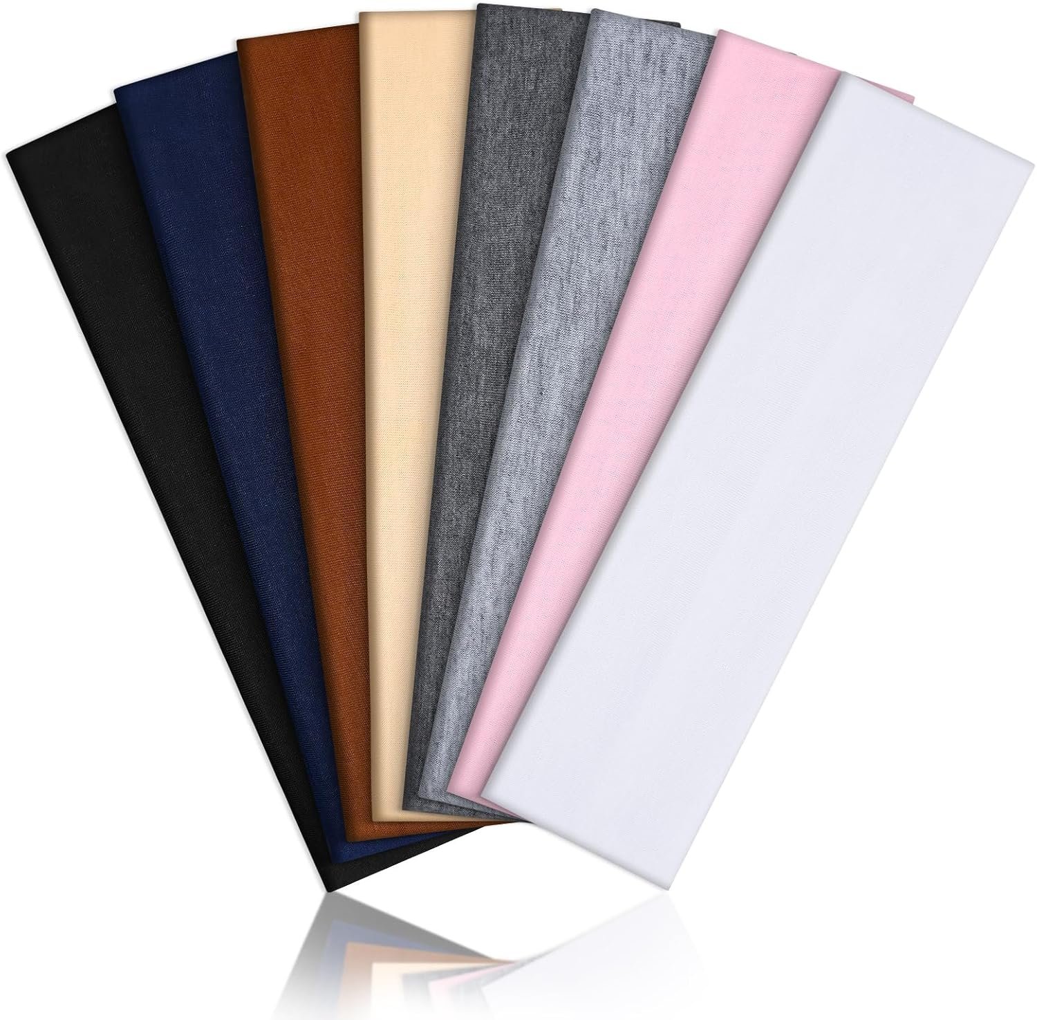 8 Pack Headbands for Women, Elastic Soft Hair Bands Non Slip Women’s Fashion Headbands for Daily Workout Yoga Running