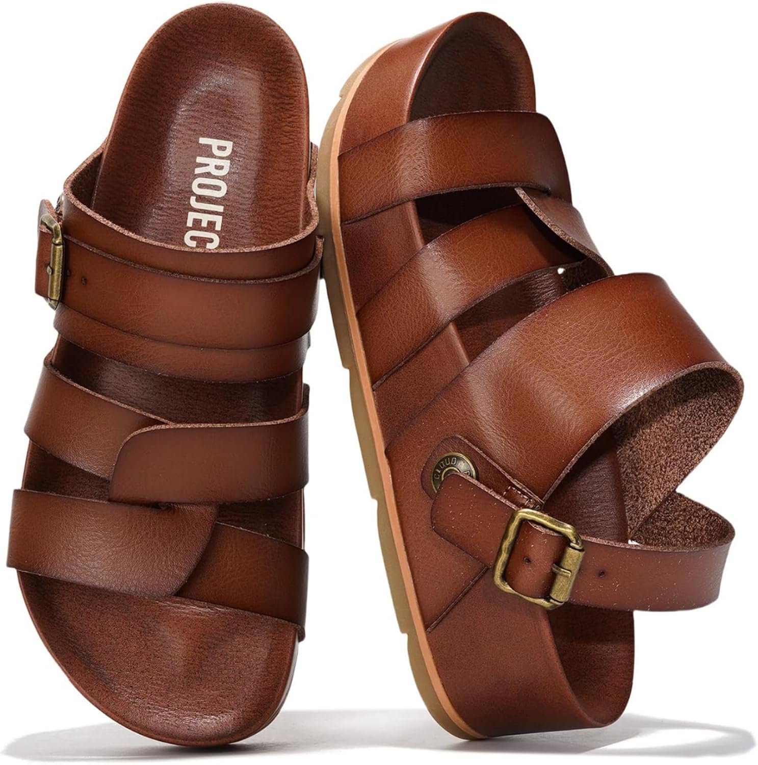 Project Cloud Platform Sandals for Women Strappy Wedges Plush Insole 2026 | Comfortable and Lightweight Fashion Wedge Sandals for Women – Non-Slip Sole with Adjustable Strap for Every Occasions