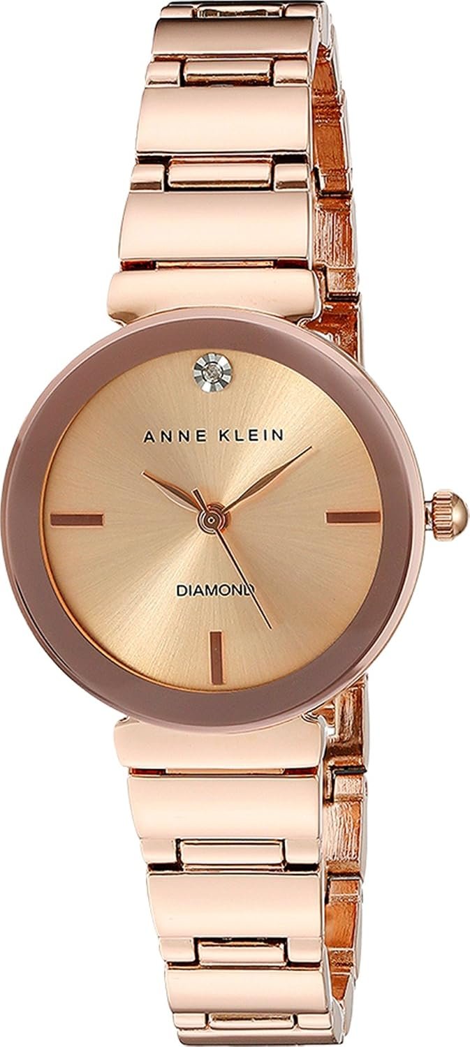 Anne Klein Women’s Genuine Diamond Dial Bracelet Watch