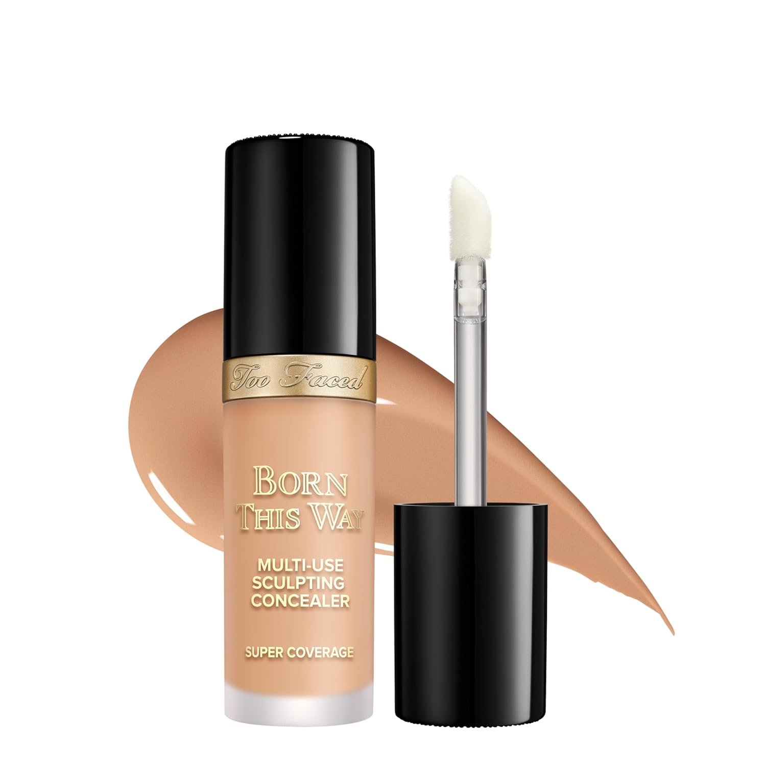 Too Faced Born This Way Super Coverage Multi-Use Concealer | Full-Coverage Hydrating Concealer for Dark Circles & Blemishes with Natural Finish | Hyaluronic Acid & Coconut Water