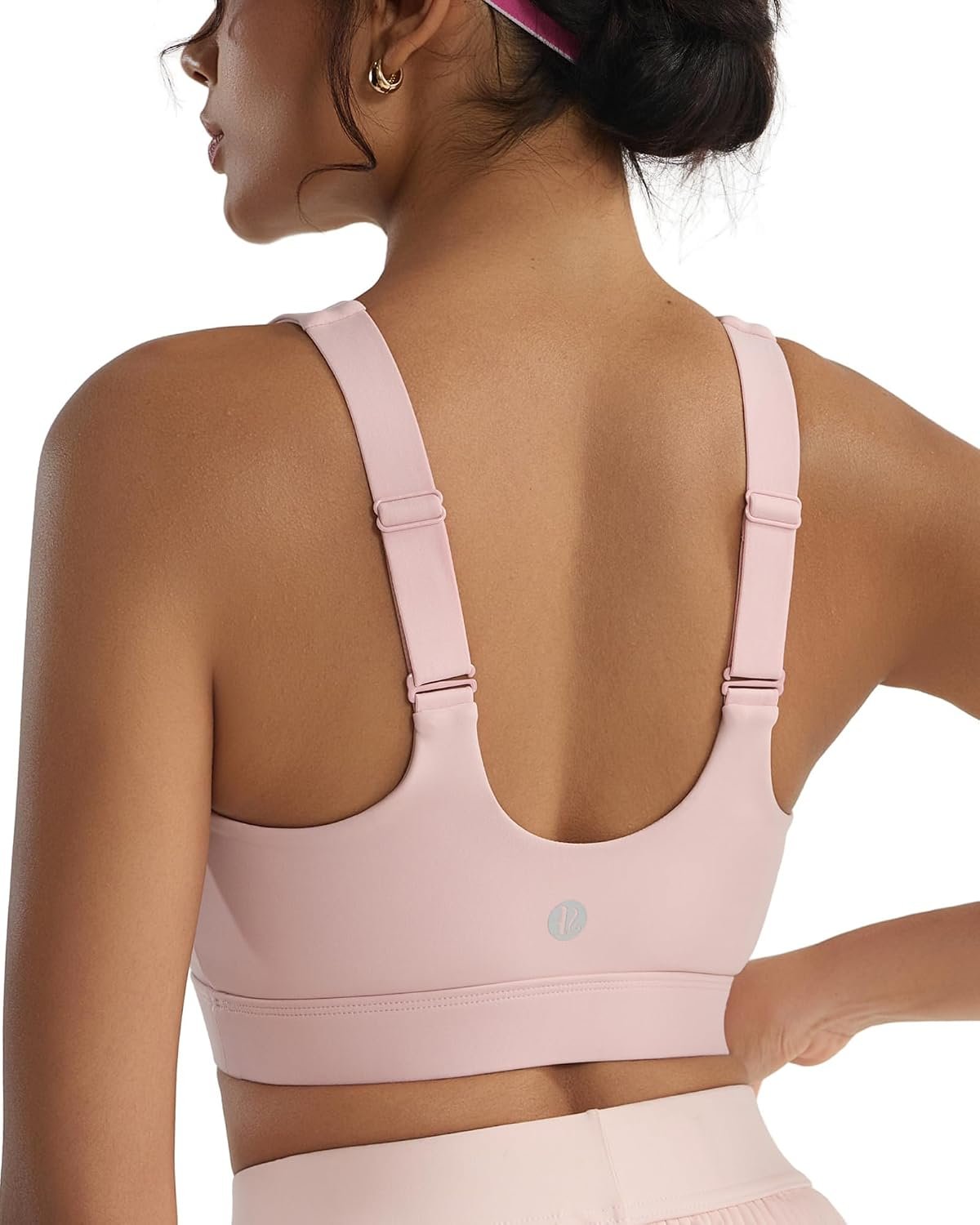 RUNNING GIRL Adjustable Straps High Impact Sports Bra for Women,High Support Workout Sports Bras with Sewn in Pads