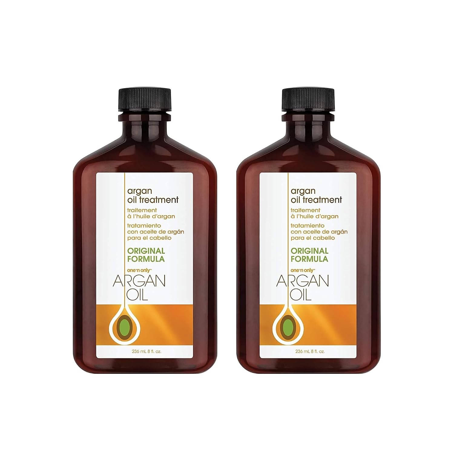 One ‘n Only Argan Oil Hair Treatment, Frizz Control Serum, 8 oz, 2 Pack