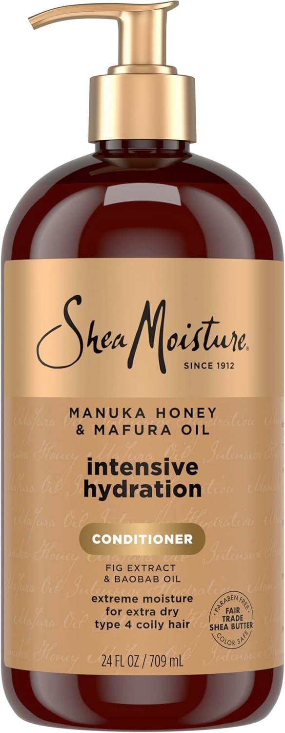 Shea Moisture Intensive Hydration Conditioner for Dry, Damaged Hair Manuka Honey and Mafura Oil deep moisturizing conditioner 24oz