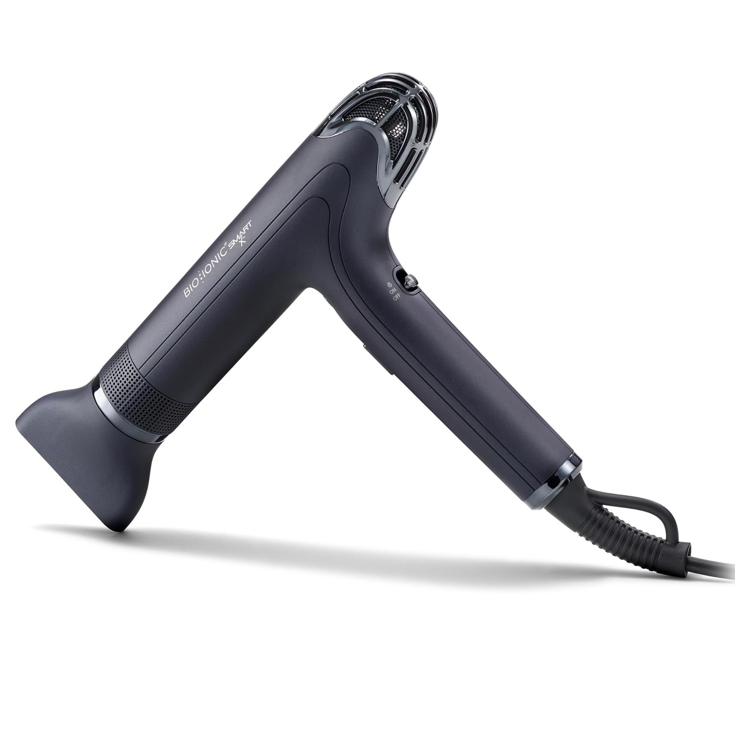 Bio Ionic SMART-X Hair Dryer with Diffuser, High-Efficiency Blow Dryer with 3 Heat & 3 Speed Settings, Gently Dries, Defines & Reduces Frizz, Self-Cleaning Function, Alpine White